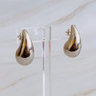 Statement Hollow Teardrop Stud Earrings Ellison and Young