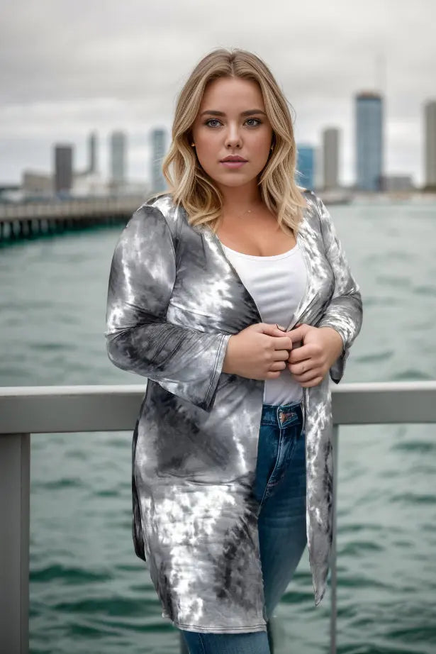 Stormy Skies Kimono Cardigan OOTD Boutique Simplified