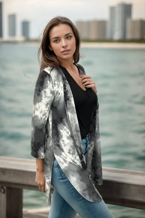 Stormy Skies Kimono Cardigan OOTD Boutique Simplified