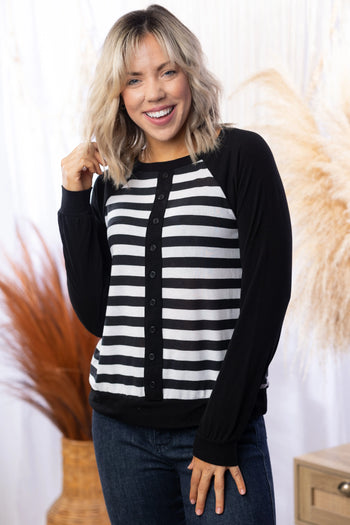 Striped Moxy - Long Sleeve Boutique Simplified