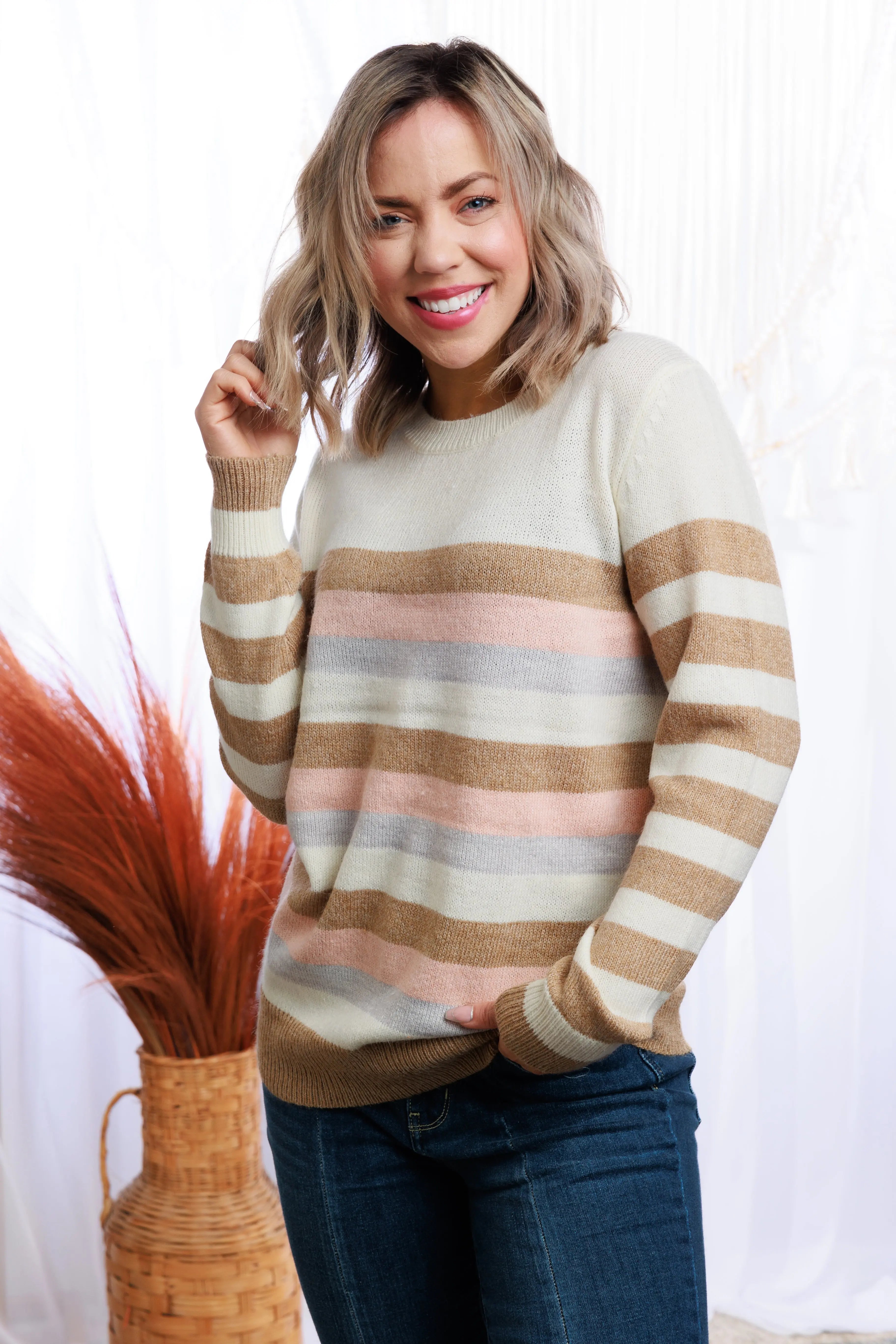 Stunning in Stripes Sweater Boutique Simplified