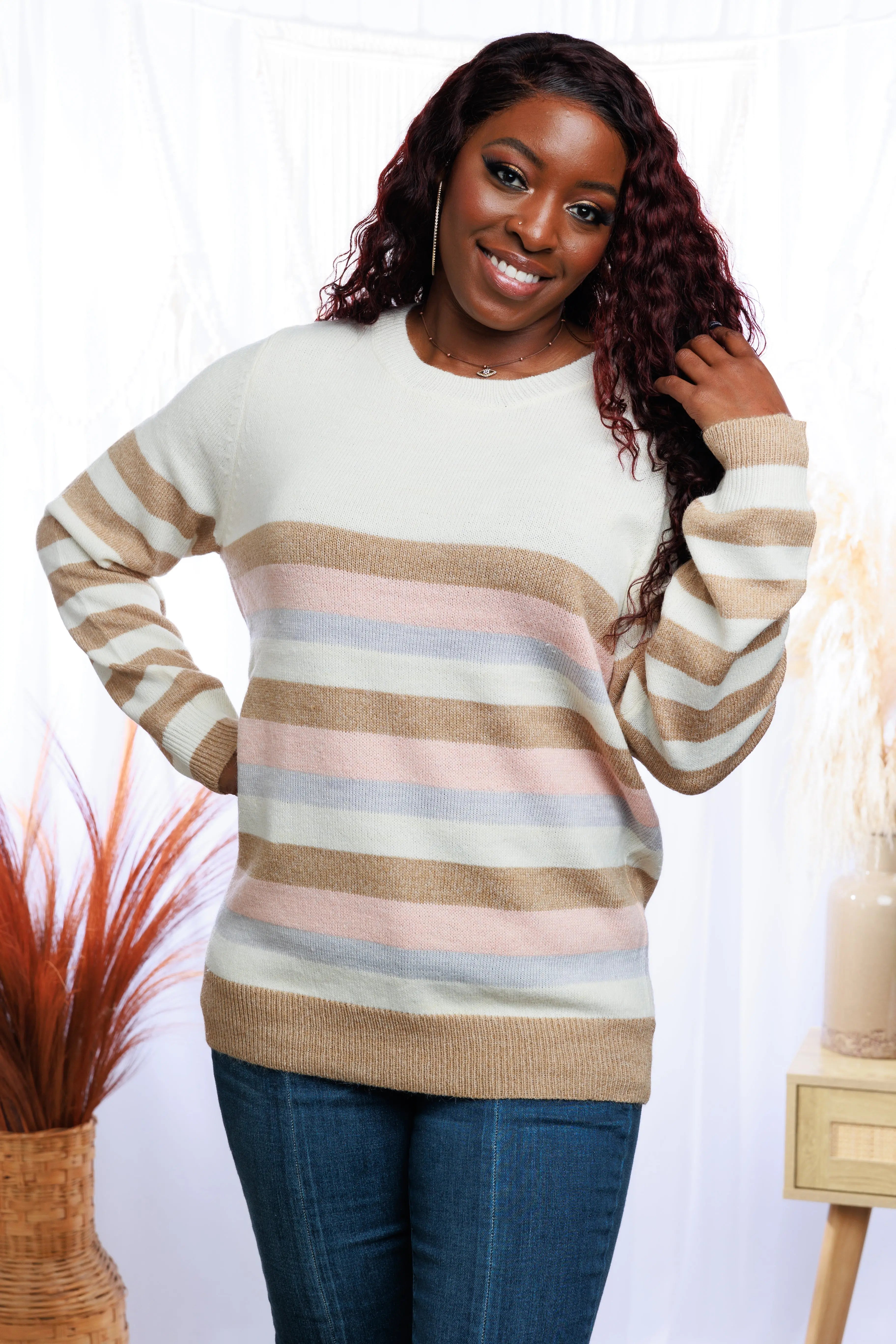 Stunning in Stripes Sweater Boutique Simplified