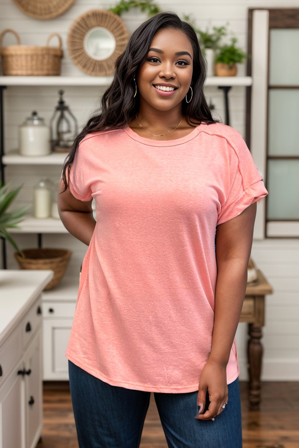 Summer Staple Short Sleeve - Coral Boutique Simplified