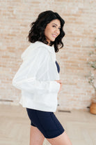 Sun or Shade Zip Up Jacket in Off White Ave Shops
