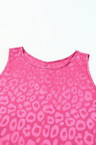 Sweet Days Leopard Round Neck Tank Casual Chic Boutique