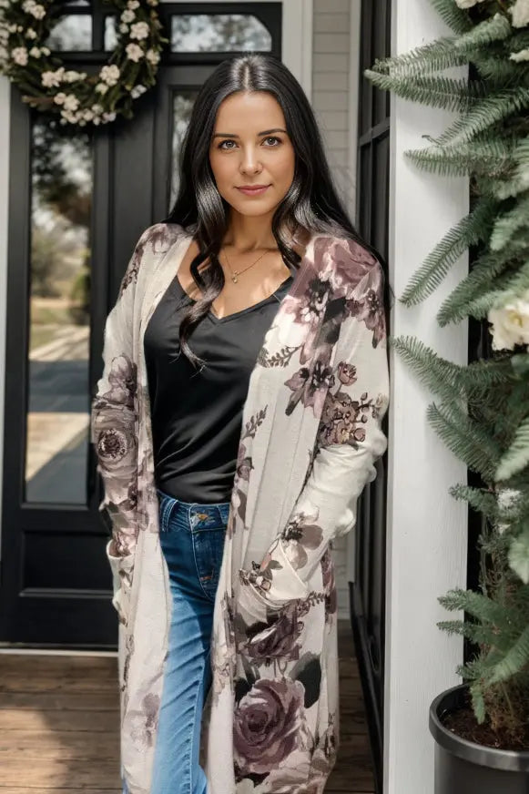 Symphony of Roses Cardigan OOTD Boutique Simplified