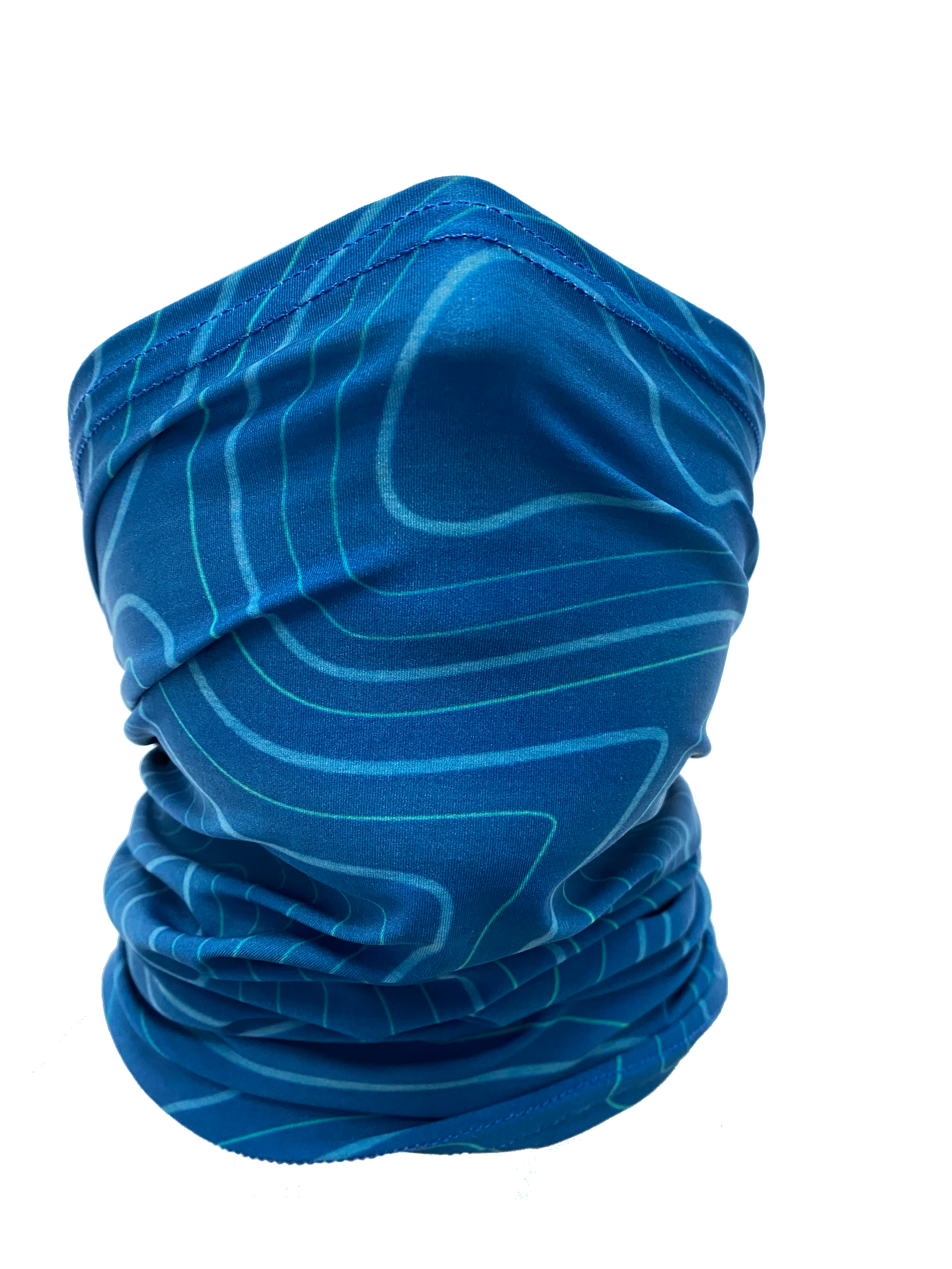 Blue Topo Neck Gaiter *FINAL SALE* Colorado Threads Clothing