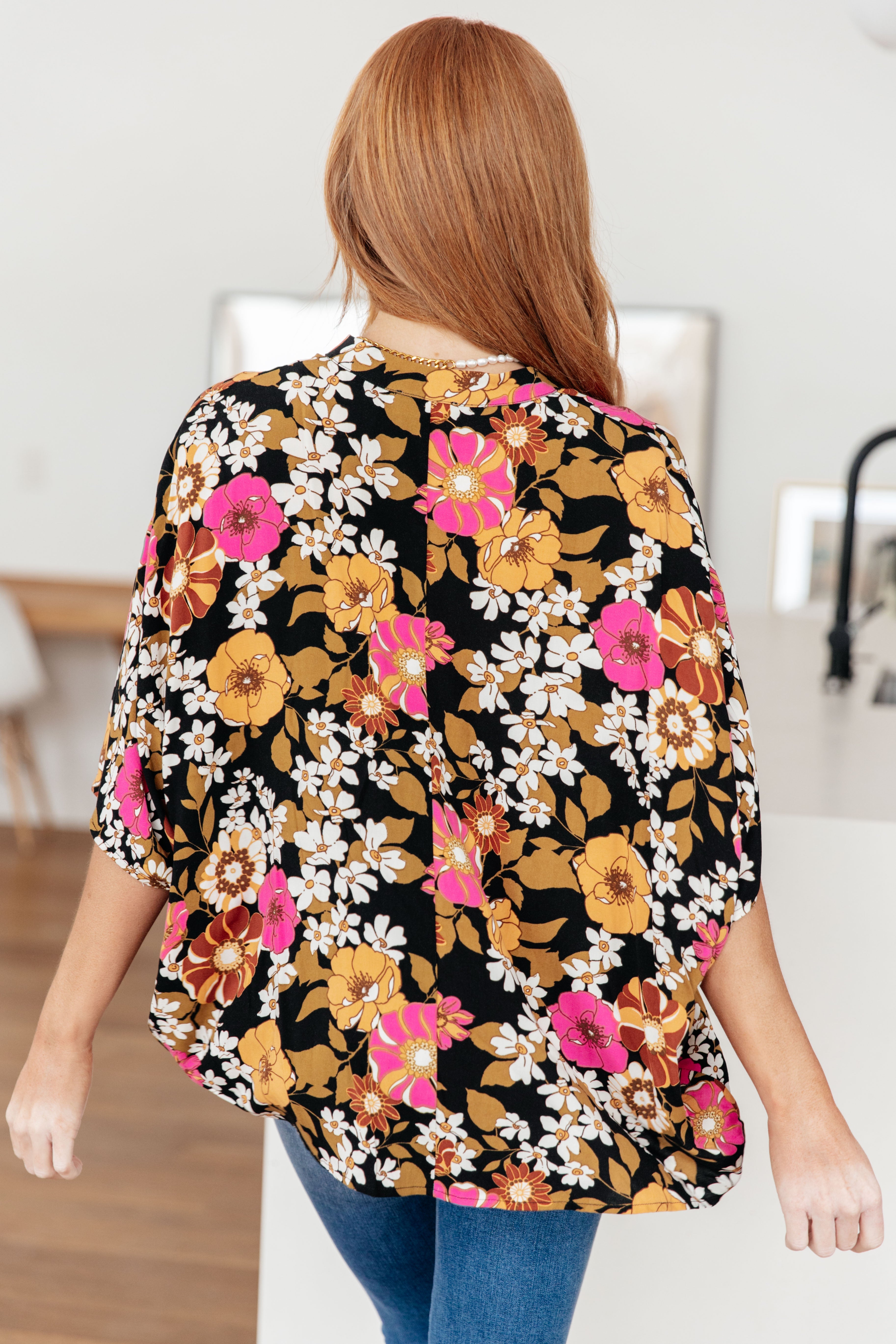 Take Another Chance Floral Print Top Ave Shops