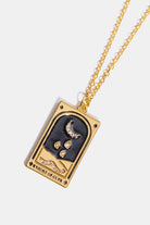 Tarot Card Pendant Stainless Steel Necklace Trendsi