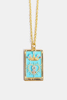 Tarot Card Pendant Stainless Steel Necklace Trendsi