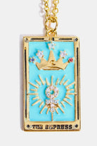 Tarot Card Pendant Stainless Steel Necklace Trendsi