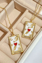 Tarot Card Pendant Stainless Steel Necklace Trendsi