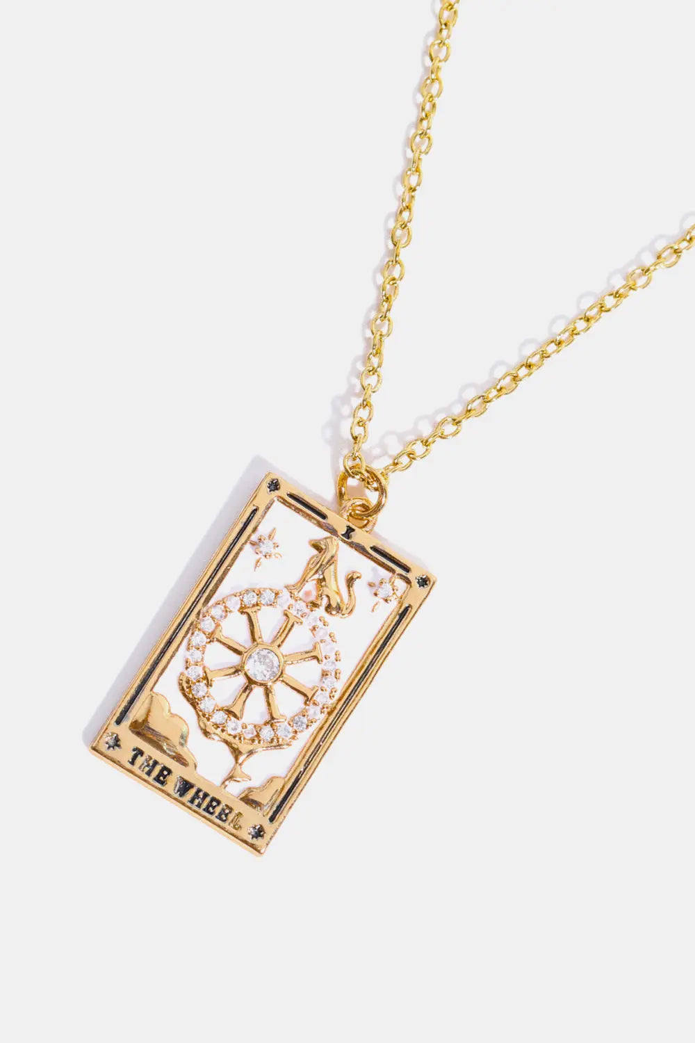 Tarot Card Pendant Stainless Steel Necklace Trendsi