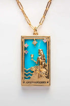 Tarot Card Pendant Stainless Steel Necklace Trendsi