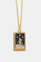 Tarot Card Pendant Stainless Steel Necklace Trendsi