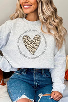 Teaching is a Work of Heart Leopard Sweatshirt Cali Boutique