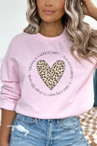 Teaching is a Work of Heart Leopard Sweatshirt Cali Boutique