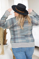 Teal Me About It Plaid Thumbhole Tunic Boutique Simplified