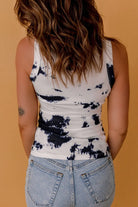 Tie-Dye Round Neck Tank Trendsi