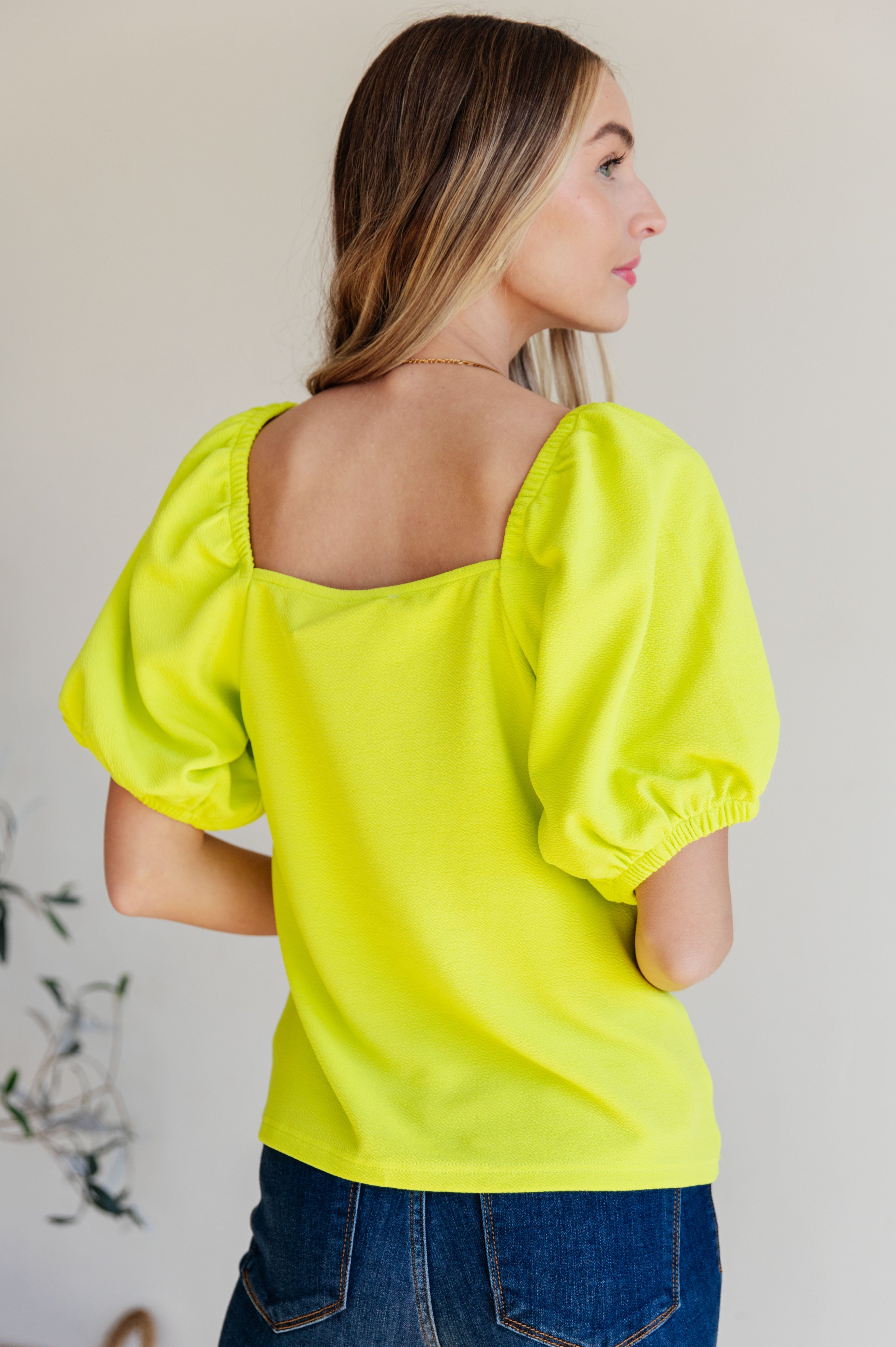 Try Me Balloon Sleeve Blouse Ave Shops