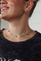 Turquoise Squares Necklace Ave Shops