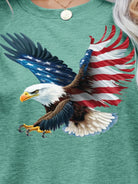 US Flag Eagle Graphic Tee Trendsi