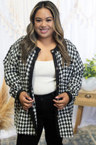 Upscale Houndstooth Coat Boutique Simplified