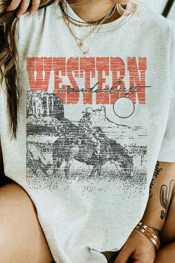 WESTERN WANDERLUST COUNTRY GRAPHIC TEE ALPHIA