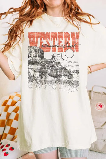 WESTERN WANDERLUST COUNTRY OVERSIZED TEE ALPHIA