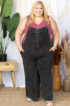 We're Jammin' Mineral Washed Overalls Boutique Simplified