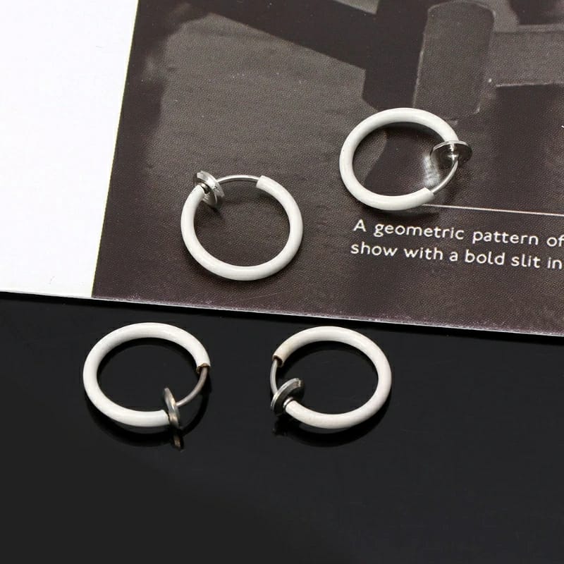 1 Pcs Trendy Stealth No Piercing Spring Nose Ear and Lip Helix Hoop Cuff Clip The Colourful Aura