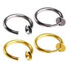 1 Pcs Trendy Stealth No Piercing Spring Nose Ear and Lip Helix Hoop Cuff Clip The Colourful Aura