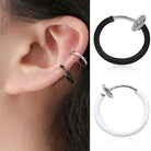 1 Pcs Trendy Stealth No Piercing Spring Nose Ear and Lip Helix Hoop Cuff Clip The Colourful Aura