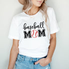 Baseball Mom With Ball | Short Sleeve Crew Neck Olive and Ivory Retail