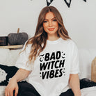 Bad Witch Vibes Moon | Garment Dyed Tee Olive and Ivory Retail