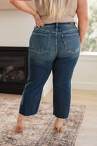 Whitney High Rise Distressed Wide Leg Crop Jeans Ave Shops