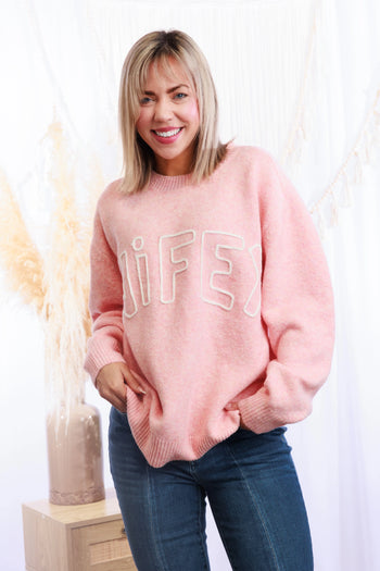 Wifey For Lifey - Sweater Pullover Boutique Simplified