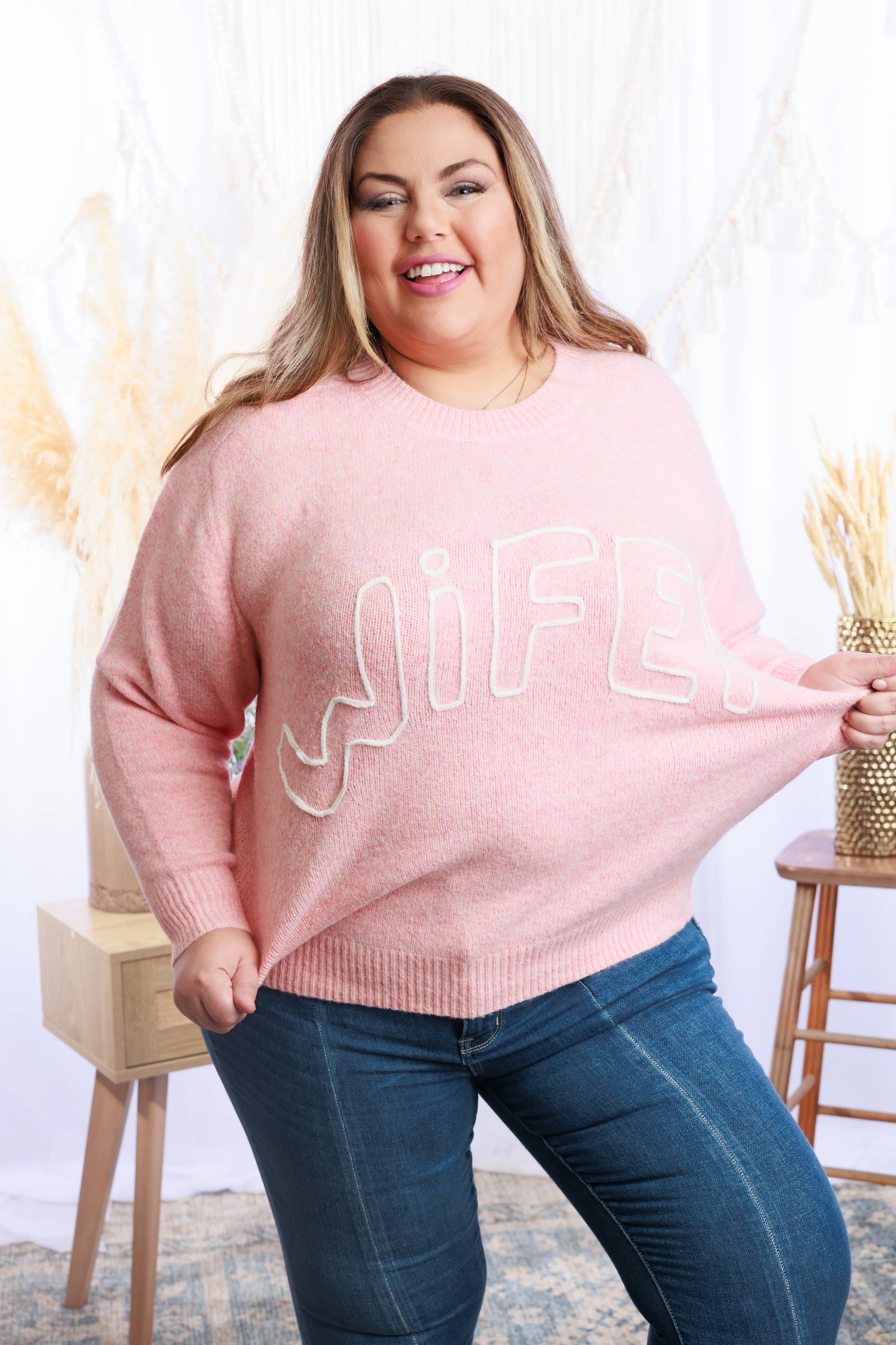 Wifey For Lifey - Sweater Pullover Boutique Simplified