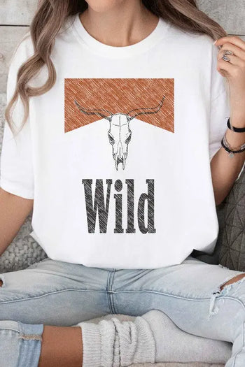 Wild Western Country Oversized Graphic Tee ALPHIA