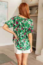 Wild and Bright Floral Top Ave Shops