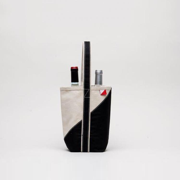 Contemporary Double Wine Tote by ShoreBags