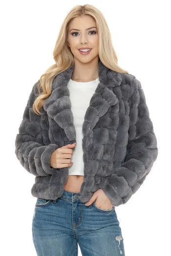 Women Faux Fur Jacket Annva USA