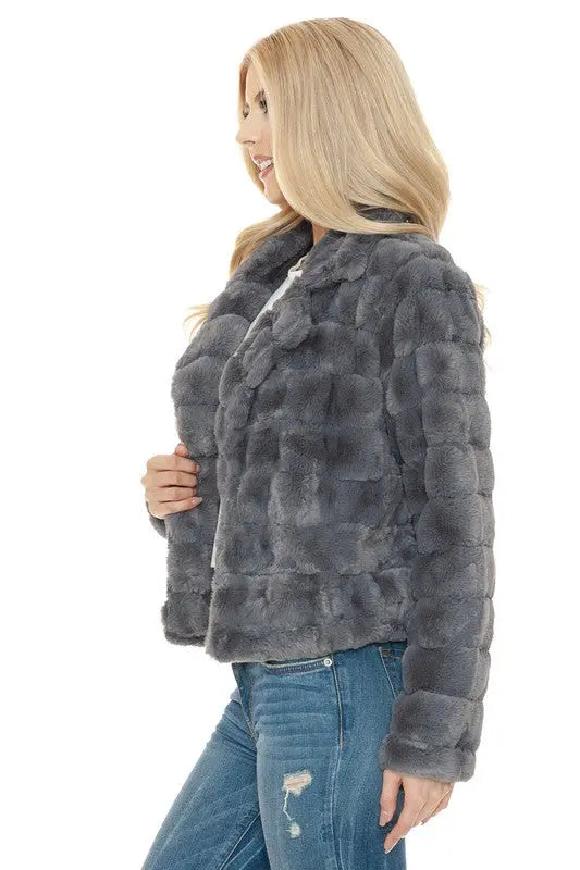 Women Faux Fur Jacket Annva USA