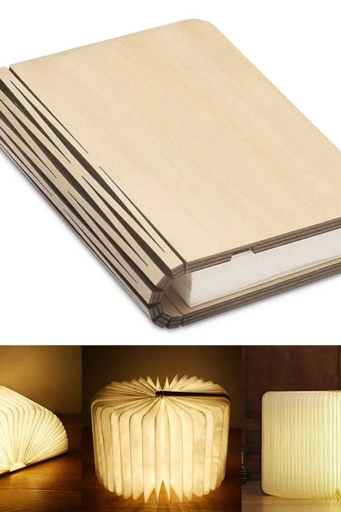 Wooden book 360 Degree Night Light Lamp Icespheric
