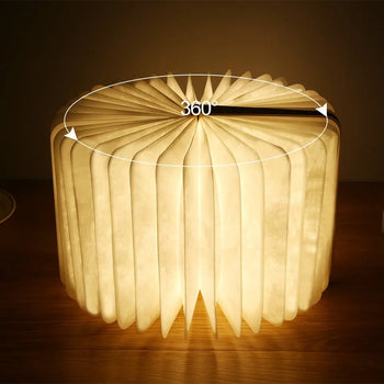 Wooden book 360 Degree Night Light Lamp Icespheric