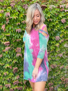 X's and O's Cold Shoulder Dress Boutique Simplified