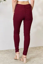 YMI Jeanswear Hyperstretch Mid-Rise Skinny Jeans Trendsi