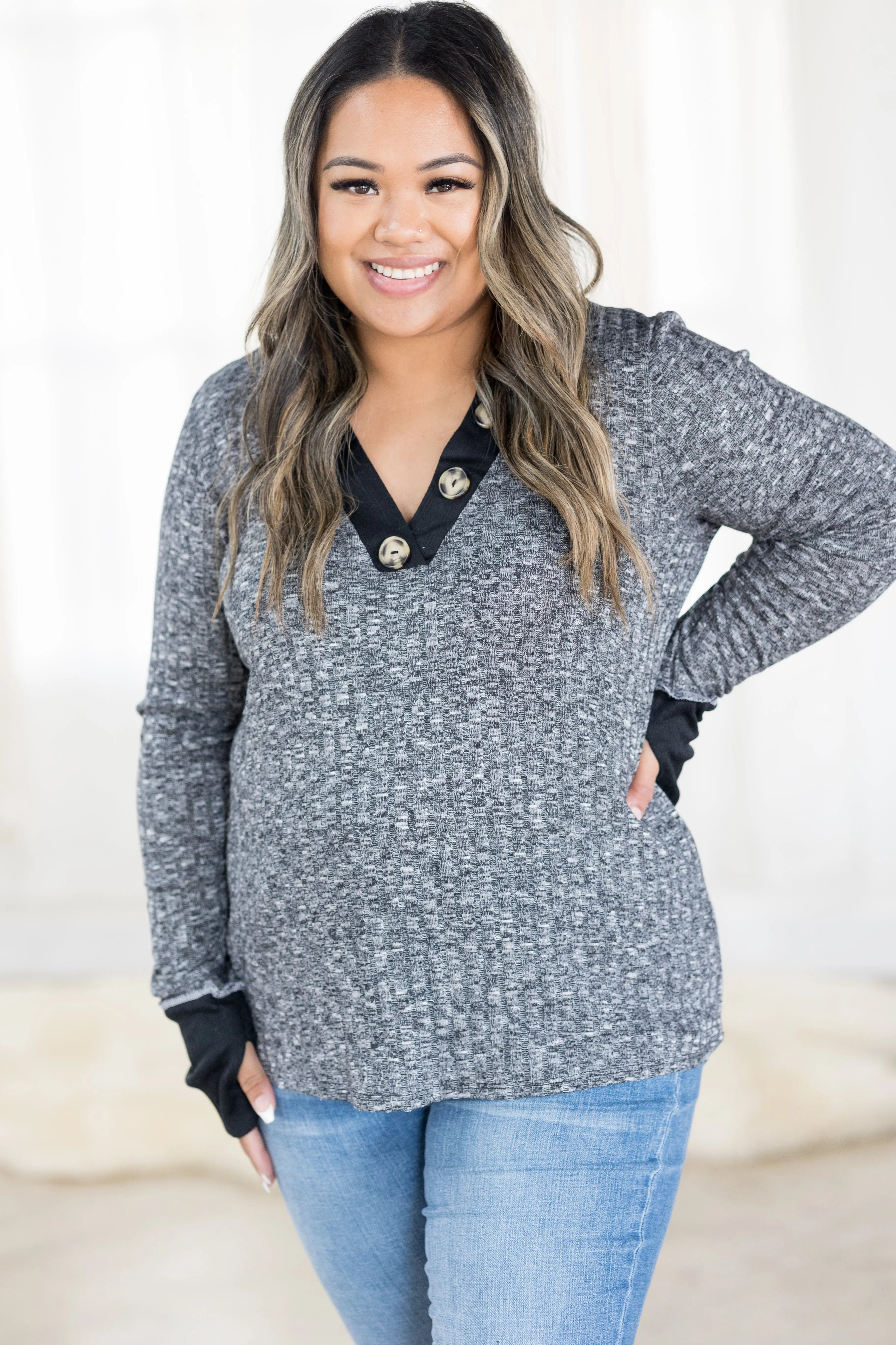 You're All That I Want - Thumbhole Top Boutique Simplified