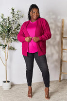 Zenana Full Size Waffle-Knit Open Front Cardigan Trendsi