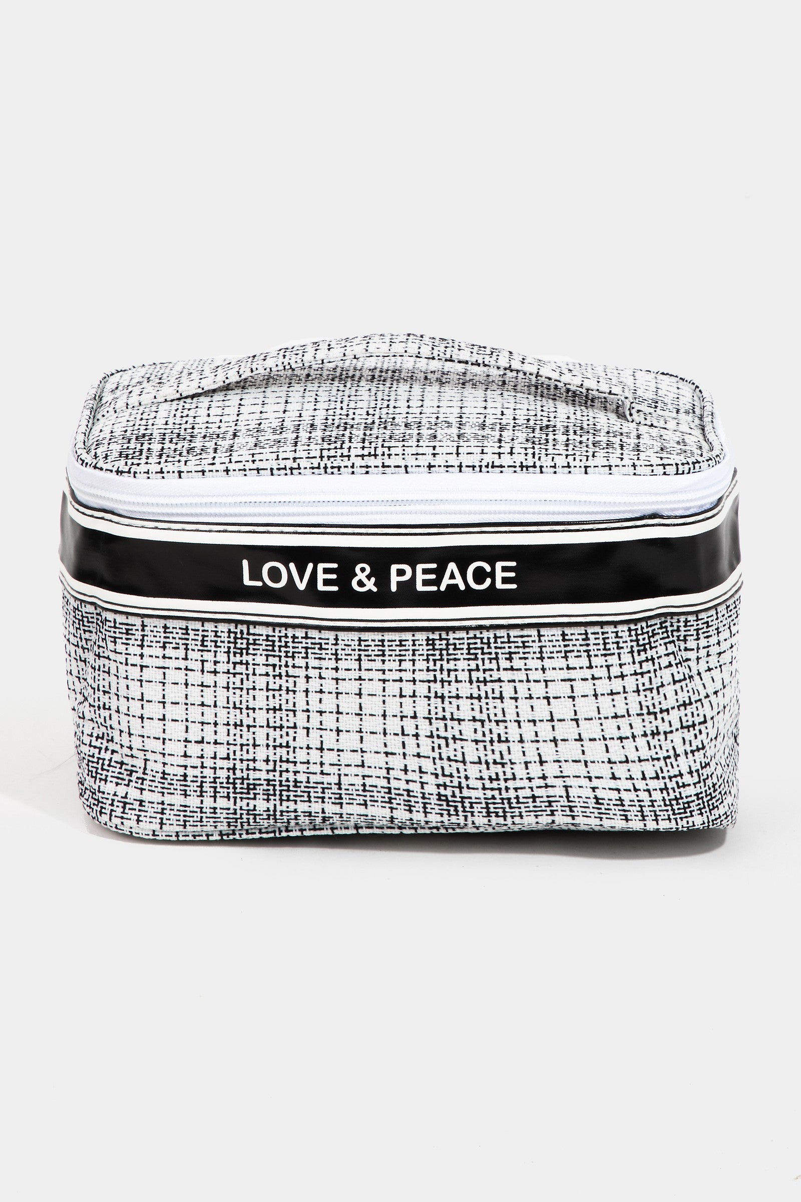 Fame Love & Peace Striped Handle Bag Trendsi